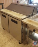 Hoshizaki America Inc. Commercial Series Refrigerated Sandwich Prep Table, Model CRMR48-12, Two