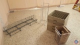 (5) Dish Trays, Wire Wall Units, Plate Rack, Condiment Caddy, Table Number Cards