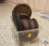 (60) 10'', and (12) 12'' Perforated Pizza Pans