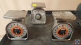 (2) Rubbermaid Pelouze Scales Model No Y32R, Taylor Scale Model TS25KL