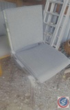 [2] Gray Upholstered Metal Frame Stacking Chairs w/ NO Arms *NOTE* This item is located near 192 and