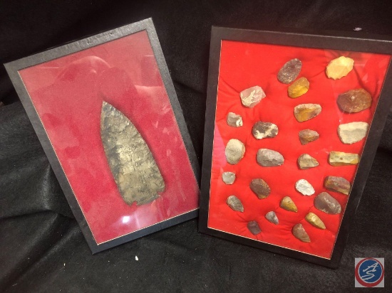 Native American Thumb Scrapers, Arrow Head