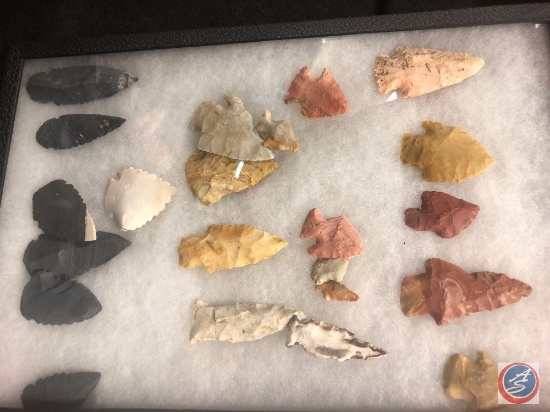 Collection of Native American Arrow Heads
