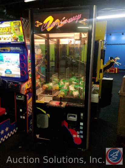 Clean Sweep Claw Arcade Game with Intercard Reader {{SOME GAMES MAY STILL HAVE COIN OP MECHANISMS