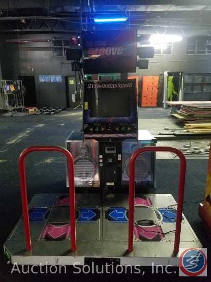 In The Groove 2 Player Dance Arcade Game Model GN895 No Serial No. with Intercard System
