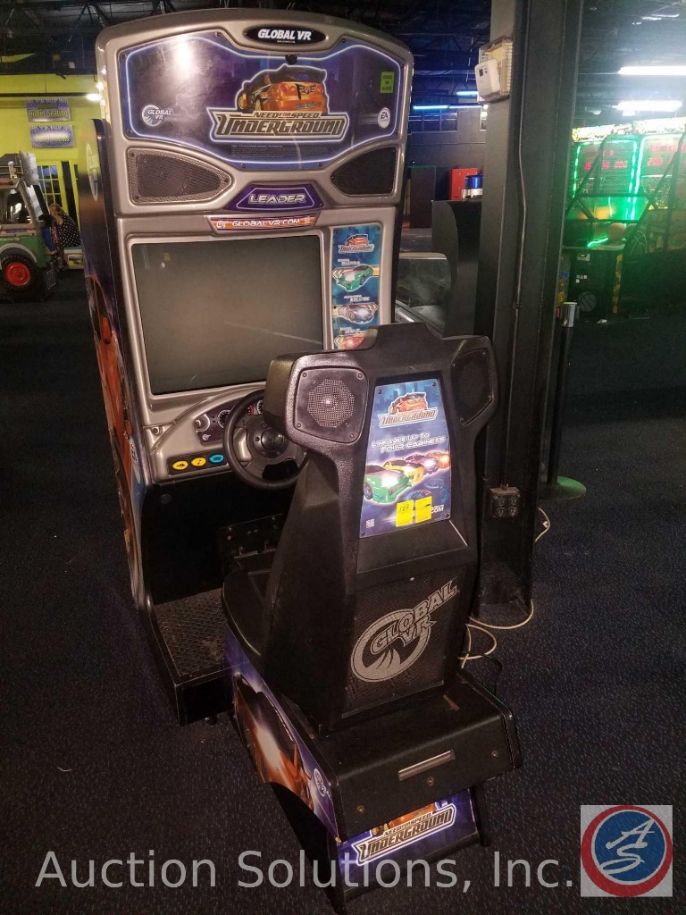 Global VR For Speed Underground Racing with Intercard Reader Model G203374; Serial No. | Industrial Machinery & Equipment Business Liquidations Entertainment & Arcade Center Liquidations | Online Auctions | Proxibid