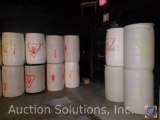 (12) 50 Gal. Plastic Barrels