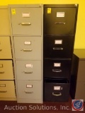 (2) 4 Drawer Filing Cabinets 15