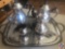 Silver Platter marked FB Rogers Silver Co 7738X, Silver Coffee Pot Marked 1883 FB Rogers Silver Co.