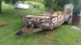 Bulldog Heavy Equipment Trailer 12000 Static Lift 10,000 Incl. Rebar and Lumber on Trailer 22' x 6