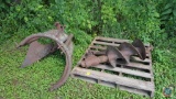 1950's Era Servis No. F 'Whirlwind Terracer' Plow and Auger Ford Farm Tractor Implements
