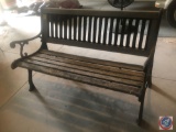 Cast Iron and Wooden Outdoor Bench 49