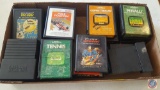 Atari Video Game Cartridges: Pac-Man, Frostbite, Space-Master, Cosmic Arc, Asteroids, Demon Attack,