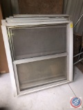 (4) Vintage Metal Framed Windows w/ Screens 38