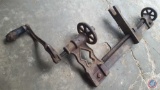 Antique Cast Iron Manual Hand Crank Drill Press