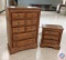 {{2X$BID}} Five Drawer Oak Dresser 36