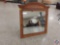 Oak Framed Wall Mount Mirror 48 x 46.5 in.