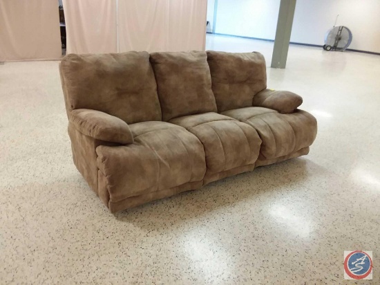 3-Seat Reclining Sofa 90" x 36" x 36"