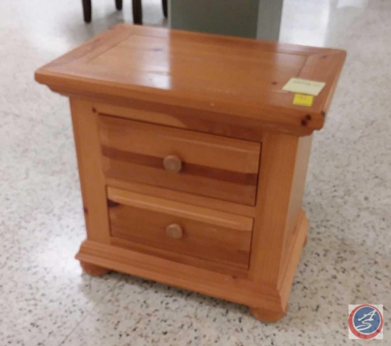 Two Drawer Night Stand 26 x 17 x 25 in.