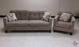 {{2X$BID}} Sofa w/ (2) Accent Pillows 80