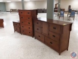 {{3X$BID}} Walter of Wabash Five Drawer Dresser in Dark Brown Finish 36