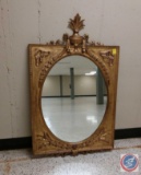 Ornately Framed Wall Mount Mirror 58