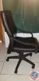 {{5x$BID}} [5] Black Upholstered Executive Rolling Office Chair w/ Arms {{SOLD (5) TIMES THE MONEY}}
