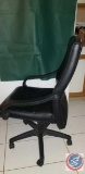 {{5x$BID}} [5] Black Upholstered Executive Rolling Office Chair w/ Arms {{SOLD (5) TIMES THE MONEY}}
