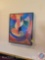 Framed Contemporary Abstract Art Work measuring 19