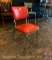 {4 x $ BID} Vitro Seating Products Red and Chrome Upholstered Chairs Excellent Condition (Sold Times