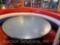 48 in. Round Table in Red, White and Blue Booth