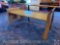 Custom Oak Sleigh Bed Style Dining Table 78 x 36 x 30 in.