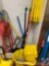 Custodial Mop Bucket w/ Wringer, (4) Caution Wet Floor Tent Signs, Broom and Sweeper Pan, Water