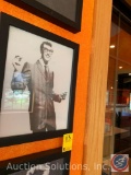 (5) Framed Photos of Buddy Holly, Bruce Springsteen, David Bowie and Shirley Temple