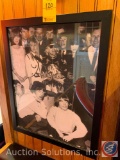 (7) Framed Vintage Photos of Rolling Stones and Dean Martin