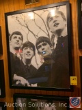 (9) Framed Vintage Photos of The Beatles