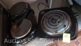 Farberware Dual Element Electric Warmer, and a Single Electric Table Top Burner