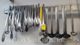 Kitchen Ladles and Metal Tongs