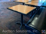 {4 x $ BID} 24 x 30 x 30 Restaurant Tables w/ Black Trim (Sold Times the Money)