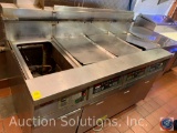 Frymaster 3-Well Gas Fryer w/ Grease Filtration System and Tank