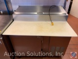 Beverage-Air All Purpose Refrigerator/Freezer Prep Table on Castors w/ Nylon Cutting Board
