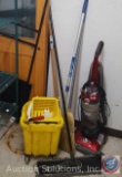 Custodial Mop Bucket w/ Wringer, Broom Upright Vacuum, More