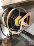 Heavy Duty Air Hose and Reel {{BUYER MUST REMOVE FROM WORK BENCH}}