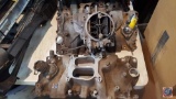 (2) Edelbrock Carburetor Performer Intake-One has Edelbrock Carburetor