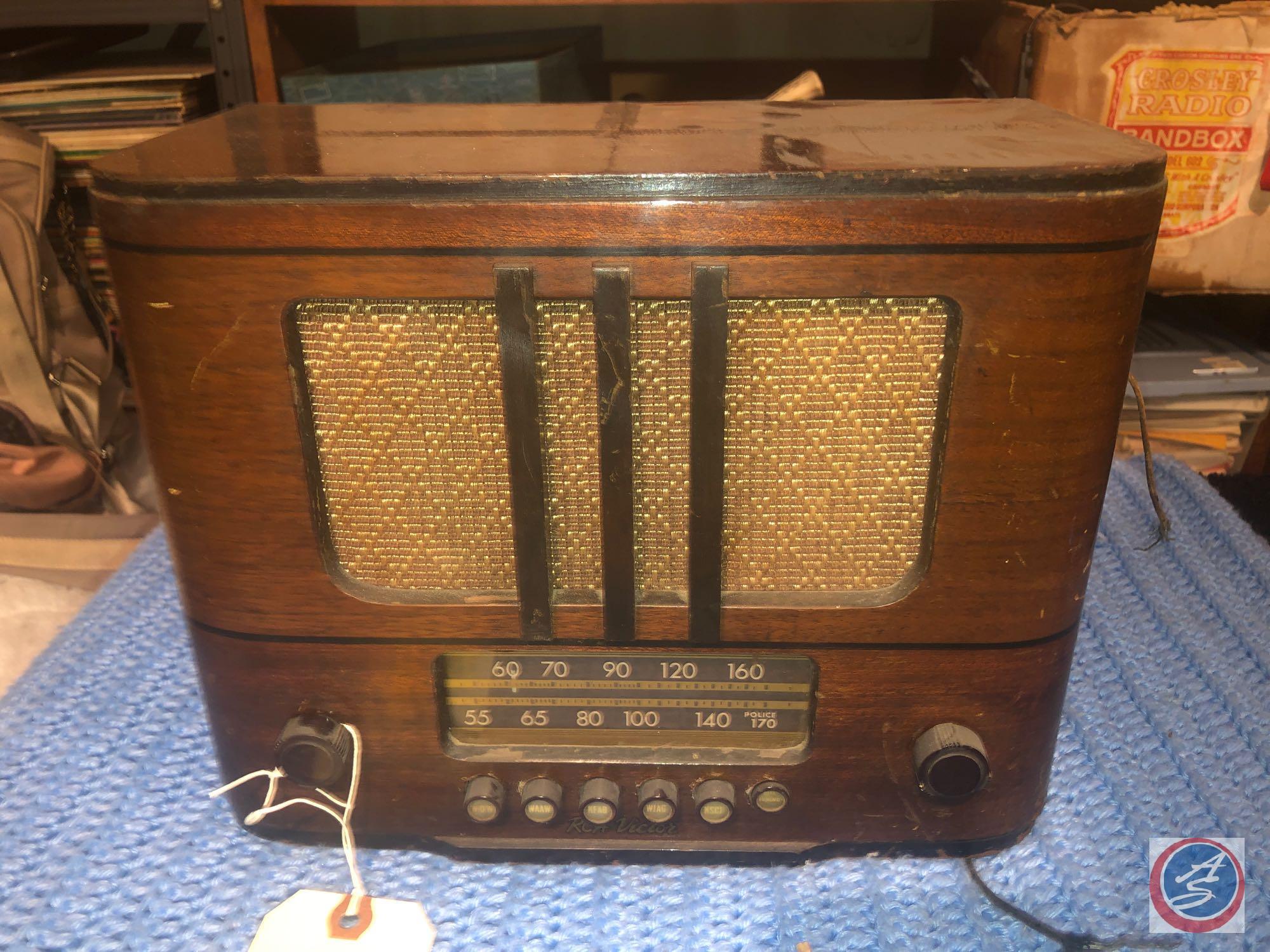 1938 True Vintage RCA Victor Tube Radio Model No. | Proxibid