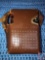 Mitsubishi Transistor Radio Model No. 6X-870 in Brown Leather Case