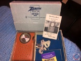 Vintage Zenith Royal 40 Transistor Radio in Original Gift Set Box