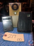 General Electric 6 Transistor Model No. P-766, Coronado MINUTEMAN Transistor Radio Model No.