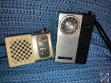 Sanyo AM Radio Model No. RP1250 and Panasonic Transistor Radio