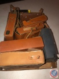 Assorted Leather Transistor Radio Covers [[CONDITIONS VARY]]